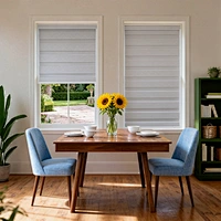 Zebra Blind With Cord, Light Filtering Zebra Shades for Home and Office